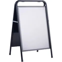 Kundenstopper Stahl STEEL-STOP A2, schwarz