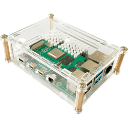 RPI CASE TR 01 - Gehäuse für Raspberry Pi 4, Kunststoff, transparent