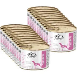 4 Vets Dog Diabetes 18x185g