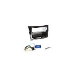 PANASONIC SsangYong Tivoli (Crystal) ab 2015 Set 2-DIN Radioblende mit Fach+Lenkradadapter