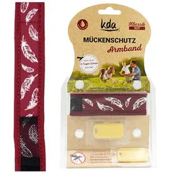 Mückenschutz Armband rot Kda