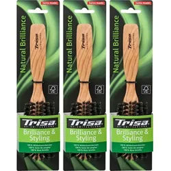 Trisa Natural Brillance Halbrunde Haarbürste