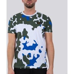 Alpha Industries Tactical Camo T T-Shirt, weiss-grün, Größe 2XL für Männer