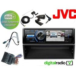 DSX JVC TFT Bluetooth DAB+ USB Radio für VW Golf 4 Autoradio (Digitalradio (DAB), 45 W) schwarz