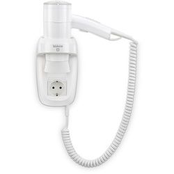 Wandhaartrockner Premium Smart 1600 Socket - mit Spiralkabel und Steckdose