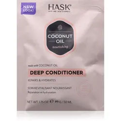 HASK Monoi Coconut Oil revitalisierender Conditioner für glänzendes und geschmeidiges Haar 50 ml