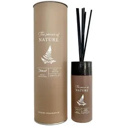 Mobili Rebecca Diffusor MIT 6 Stäbchen Braun 8/8/25 cm , Glas , 8x25x8 cm , Dekoration, Raumdüfte, Diffuser