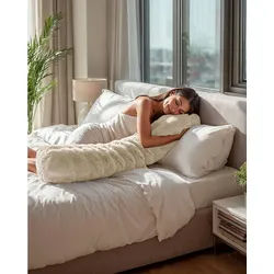 Sitheim-Europe Seitenschläferkissen Seitenschläferkissen POM POM Schwangersschaftskissen, 1-tlg. beige
