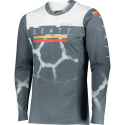 Leatt Moto 5.5 Ultraweld Giraffe Motocross Jersey, silber, Größe XL für Männer