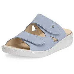 vitaform Damen Pantoletten Nubukleder Pantolette blau 38 EU