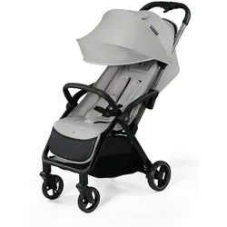 Kinderkraft Buggy , Hellgrau , 47x99x93 cm , Feststellbremse, 5-Punkte-Gurt, für Babyschale geeignet, mit Tragegriff, Einhand-Faltmechanismus , Baby on Tour, Kinderwagen, Buggys
