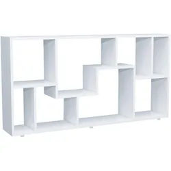 Mid.you Regal , Weiß , Holzwerkstoff , 116x58x20 cm , stehend , Wohnzimmer, Regale, Bücherregale