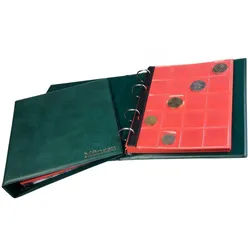 MC.Sammler Sammleretui MC.Sammler Münzalbumfür 221 diverse Münzen, Grün grün