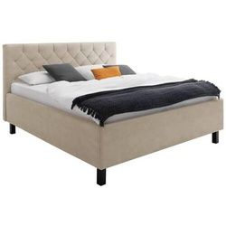 Xora Polsterbett , Beige , Holzwerkstoff , massiv , 160x200 cm , Reach , gepolstertes Kopfteil, Stoffauswahl, in verschiedenen Größen erhältlich,individuelle Liegehärteeinstellung , Schlafzimmer, Betten, Polsterbetten