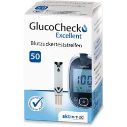 GlucoCheck Excellent Teststreifen 50 St weiss