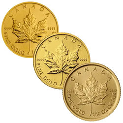 1/10 Unze Gold Maple Leaf diverse Jahrgänge