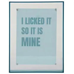 Present Time Fotorahmen , Türkis , Kunststoff , rechteckig , 22x17 cm , Magnete , Bilder & Rahmen, Bilderrahmen, Bilderrahmen & Fotorahmen