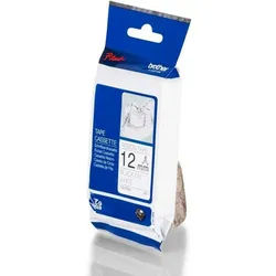 Brother Druckerband P-touch TZER231 textil white/black (4m x 12mm)