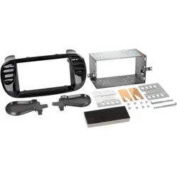2-DIN Radioblende Fiat 500 10/2007-07/2015 Klavierlack
