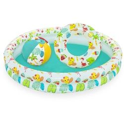 Bestway Kinderschwimmbecken , Multicolor , Kunststoff , Tier , 20 cm , EN 71 , Freizeit & Co, Pools & Wasserspass, Planschbecken
