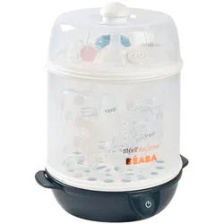 Beaba Dampfsterilisator , Dunkelblau , Kunststoff , 28.5x25x36 cm , automatische Abschaltfunktion, anpassbare Größe, für breit- und schmalhalsige Flaschen geeignet, Einknopfbedienung , Freizeit & Co, Wellness & Gesundheit, Gesundheit