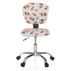 Mid.you Jugenddrehstuhl , Multicolor , Textil , Füllung: Schaumstoff , Drehkreuz , 50x79-89x50 cm , Wippfunktion, Sitzfläche 360° drehbar, ergonomische Rückenlehne , Babymöbel & Kindermöbel, Kinderzimmer & Jugendzimmer, Kinderdrehstühle & Jugenddrehstühle