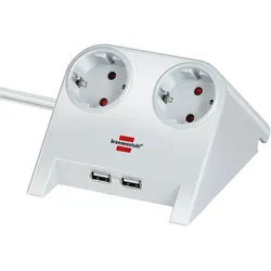 Brennenstuhl Desktop-Power USB-Charger Tisch-Steckdose weiß