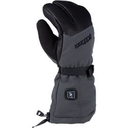 Klim Tundra HTD Beheizbare Snowmobil Handschuhe, schwarz-grau, Größe XL für Männer