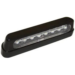 HIGHSIDER smart LED Kennzeichenleuchte Schwarz/Rauch ABS Kunststoff, Lang (1Stk), schwarz