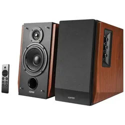 R1700BTS - 4" Bluetooth Bookshelf Speakers - 66W - Brown