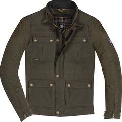 Merlin Yoxall II Motorrad Wachsjacke, grün, Größe XL für Männer