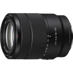 SONY SEL18135 18 mm - 135 f/3.5-5.6 OSS, ED, Circulare Blende (Objektiv für Sony E-Mount, Schwarz)