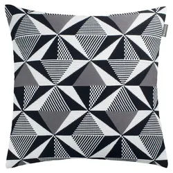 Musterring Kissenhülle , Grau, Schwarz, Weiß , Textil , Graphik , 45x45 cm , hochwertige Qualität , Heimtextilien, Bezüge, Kissenbezüge