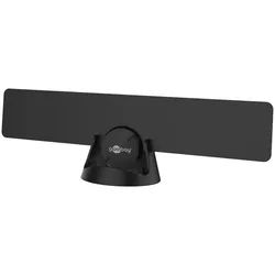 Goobay Ultraflache aktive Full HD DVB-T2 Zimmerantenne, inkl. LTE/4G Filter - mit bis zu 16 dBi Verstärkung bei schwachem Empfangssignal