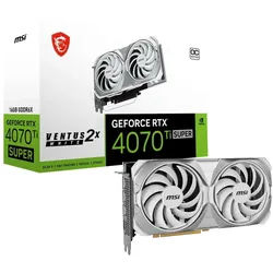 MSI GeForce RTX 4070 Ti SUPER 16G VENTUS 2X WHITE OC Grafikkarte (16 GB) weiß