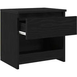 vidaXL Nachttisch 2 pcs Schwarze Eiche 40 x 30 x 39 cm Holzwerkstoff