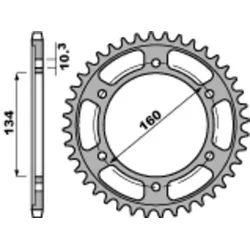 PBR Standard C45 Stahl Kettenrad 4405 - 525