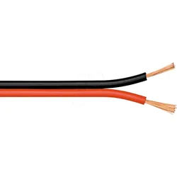 GOOBAY 15097 - Lautsprecherkabel 2x1,5mm2 , 25 m rot/schwarz CU