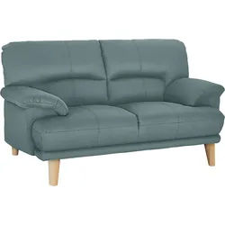 2-Sitzer TRENDMANUFAKTUR "Cecilia, italienische Designsprache, tolle Details", grün (mint), B:162cm H:87cm T:90cm, Struktur fein (100% Polyester);Microfaser Vintage (100% Polyester);Struktur (100% Polyester), Sofas, hoher Sitzkomfort und extrabequeme Armlehnen