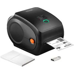 VEVOR Thermo Etikettendrucker Labeldrucker Thermodrucker Etikettendrucker Bluetooth Usb 300 Dpi