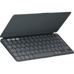 LOGITECH Keys-To-Go 2, schlanke und kompakte mobile kabellose Tablet Tastatur Graphite