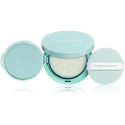 BRINGGREEN Tea Tree Cica Tone Up Sun Cushion leichtes, schützendes Fluid mit einem Applikator SPF 50+ 15 g
