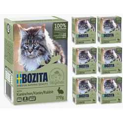 Bozita Feline Häppchen Kaninchen in Gelee - 6x370 g