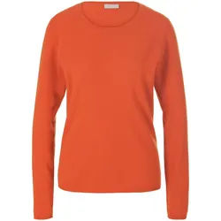 Le pull encolure ronde include orange