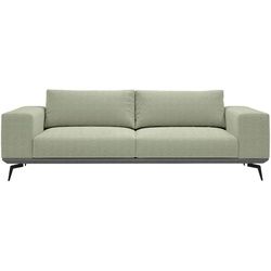 Mid.you 2-Sitzer-Sofa , Beige , Holz, Textil , Füllung: Polyester, Silikon , 260x87x95 cm , Made in Eu , Wohnzimmer, Sofas & Couches, Sofas, Textilsofas