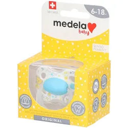 Medela Baby Original Schnuller Türkis 6-18 Monate 1 Schnuller