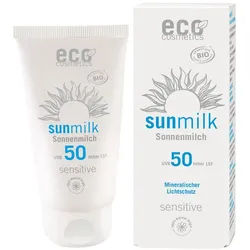 eco cosmetics Sonnenmilch Lsf50 sensitive 75ml Flüssigkeit 75 ml