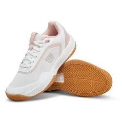 Wilson Courtglide Allcourt (Stabilität) weiss/rosa Damen Tennisschuh weiß 42 2/3 EU