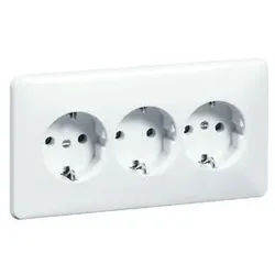 Peha Standard - Steckdose SCHUKO 3fach, weiß