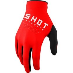 Shot Draw Kinder Motocross Handschuhe, rot, Größe 12/13
